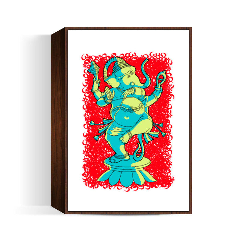 Dancing Ganesh Wall Art | Aniruddha Lele