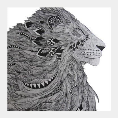 Square Art Prints, He isnt a tame lion Square Art Prints