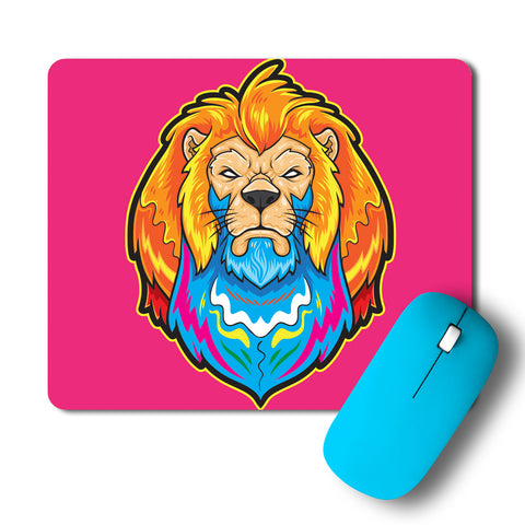 Pop Art Angry Lion Artwork Mousepad