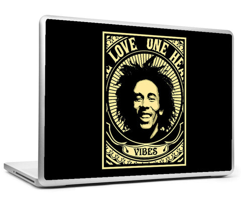 Laptop Skins, Bob Marley Vibes By Ankit Guleria Laptop Skin, - PosterGully