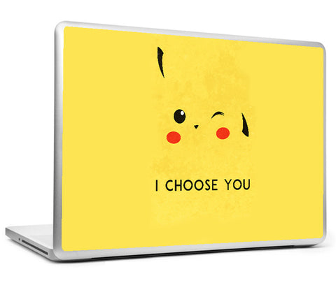 Laptop Skins, Pikachu I Choose You Laptop Skin, - PosterGully
