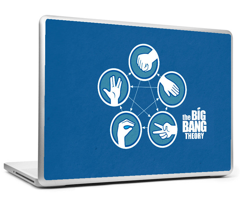 Laptop Skins, Big Bang Theory Blue Minimal Art Laptop Skin, - PosterGully