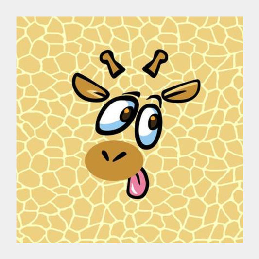 Square Art Prints, JUNI THE GIRAFFE! Square Art Prints