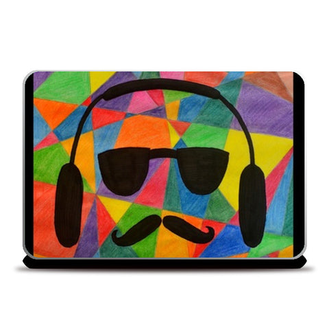 Music Head Laptop Skin Laptop Skins