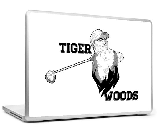 Laptop Skins, Tiger Woods Artwork Laptop Skin, - PosterGully