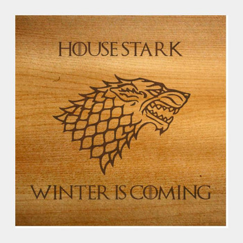 PosterGully Specials, Game of Thrones | House Stark Square Art Prints
