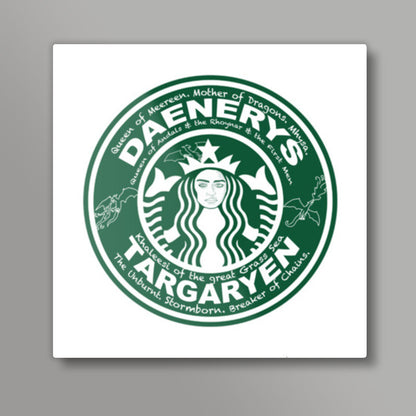 Starbucks  Square Art Prints