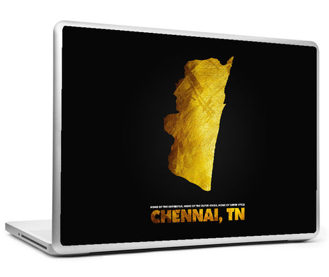 Laptop Skins, Chennai Gold Artwork Laptop Skin, - PosterGully