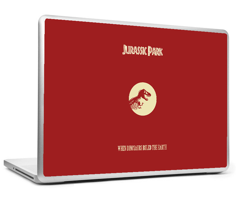 Laptop Skins, Jurassic Park Minimal Art Laptop Skin, - PosterGully