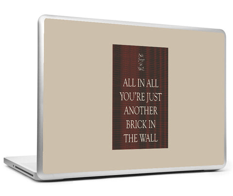 Laptop Skins, Just Another Brick In The Wall Art Laptop Skin, - PosterGully