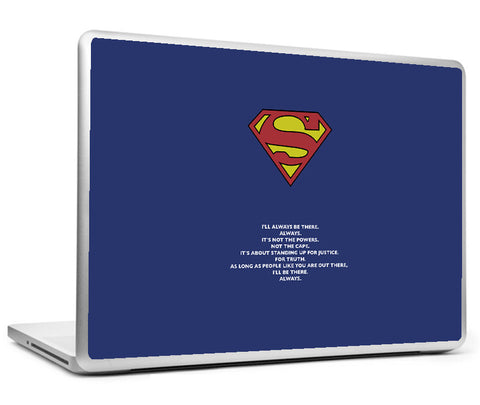 Laptop Skins, Superman Standing For Justice Laptop Skin, - PosterGully