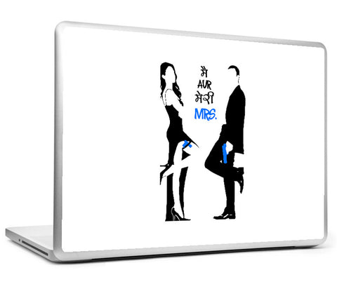 Laptop Skins, Mr. & Mrs Smith Sketch Laptop Skin, - PosterGully