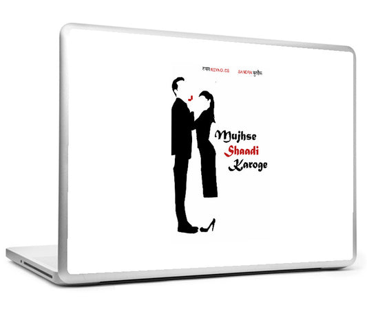 Laptop Skins, Proposal Hindi B&W Laptop Skin, - PosterGully