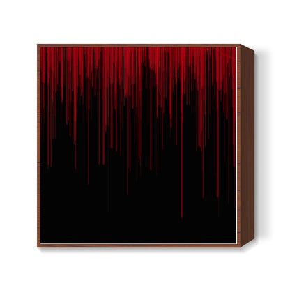 Bloodied (black and red) Gothic Square Art Prints