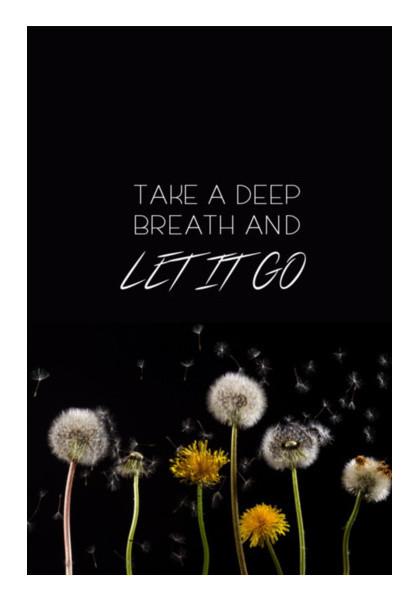 PosterGully Specials, Take a breath Wall Art