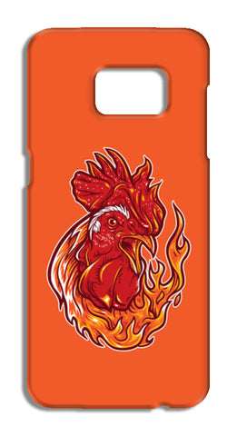 Rooster On Fire Samsung Galaxy S7 Edge Tough Cases