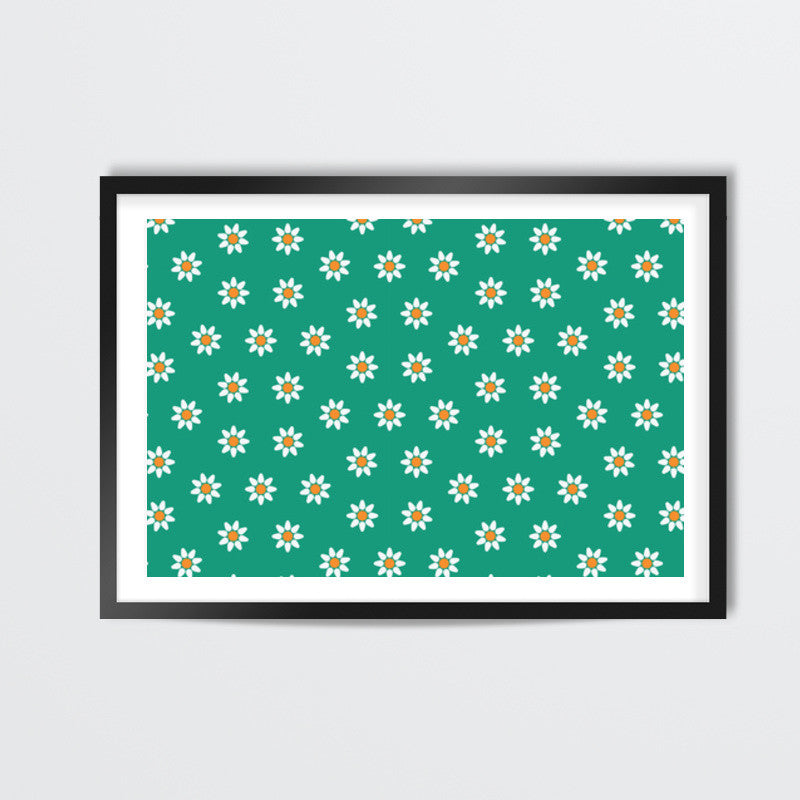 Green and Yellow Floral Wall Art