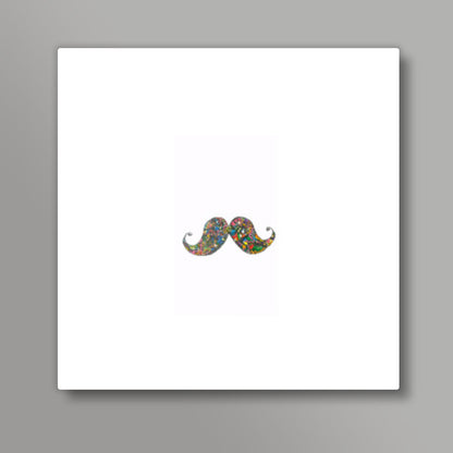 Moustache square art prints