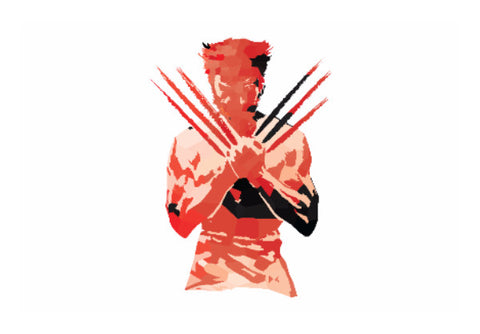 Wall Art, Low Poly Wolverine 2-Colored Wall Art