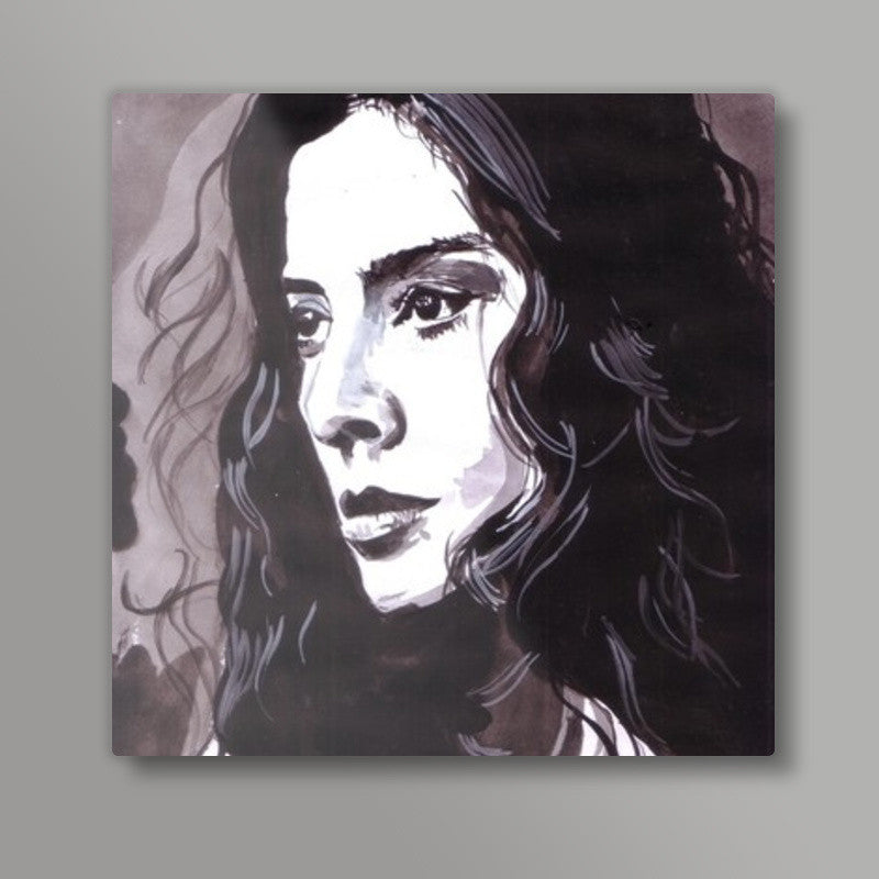 Bollywood star Tabu has an impressive body of work Square Art Prints