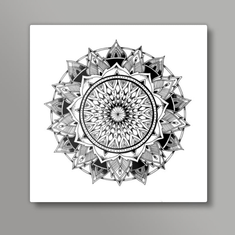 Depth Mandala Square Art Prints