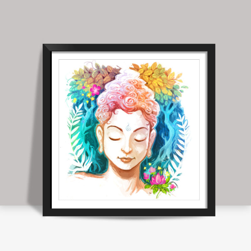 Peaceful Buddha Square Art Prints