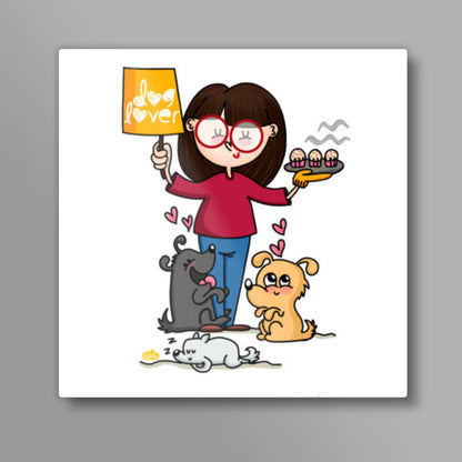 Dog Lover Square Art Prints