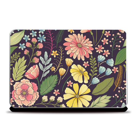 Hand Made Flower Art Laptop Skins