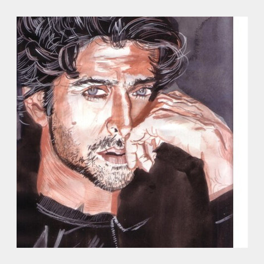 Square Art Prints, Superstar Hrithik Roshan has charisma and charm, substance and style Square Art Prints
