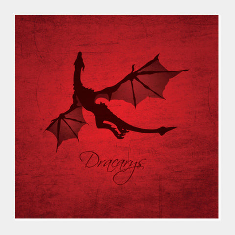 Square Art Prints, Dracarys Game of Thrones