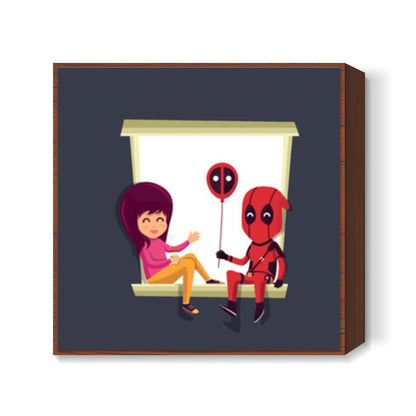 Deadpool Love Square Art Prints