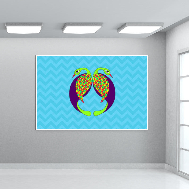 Peacock Love Wall Art