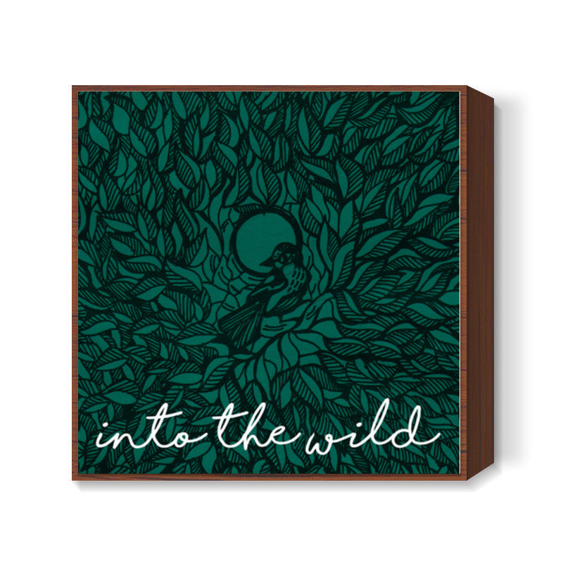 Into the wild free bird doodle Square Art Prints