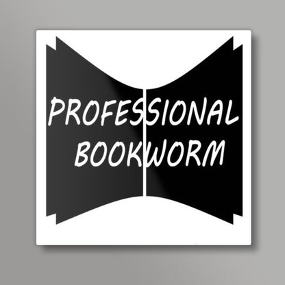 proffesional_bookworm Square Art Prints