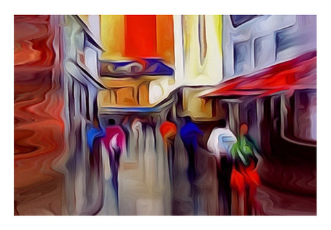 Wall Art, Going to Theater - Digital Painting Wall Art