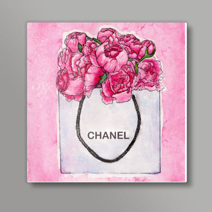 Chanel Hand Bag Square Art Prints