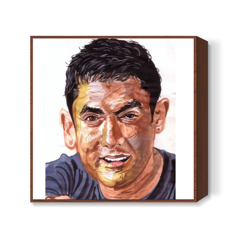 Unique begins with U- Aamir Khan Square Art Prints