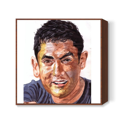 Unique begins with U- Aamir Khan Square Art Prints