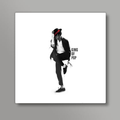 King of Pop Square Art Prints