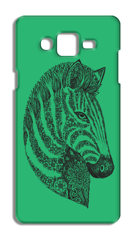 Floral Zebra Head Samsung Galaxy On5 Cases