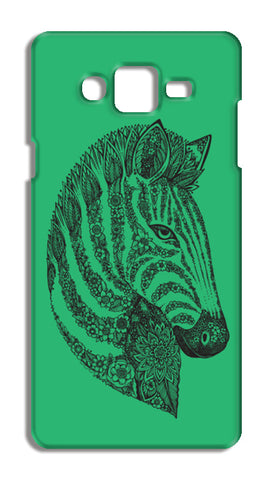 Floral Zebra Head Samsung Galaxy On5 Cases