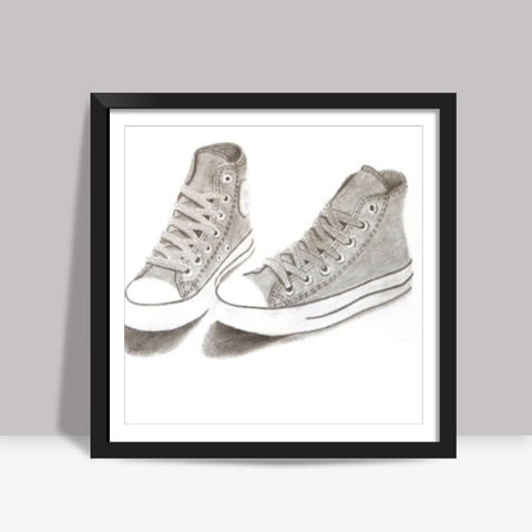 Premium Vector | A sketch of a converse shoe with the word converse on the  bottom.