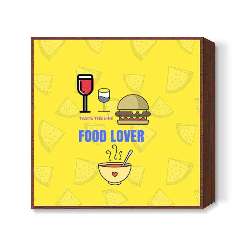 The Food Lover Square Art Prints