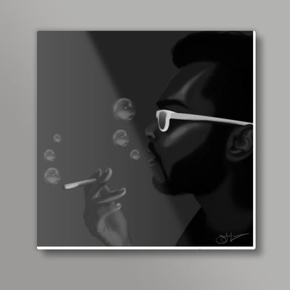 Smoke Bubbles Square Art Prints