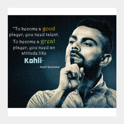 Virat Kohli Square Art Prints