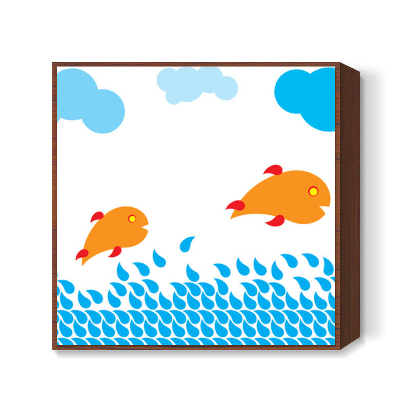 Water is life Square Art Prints