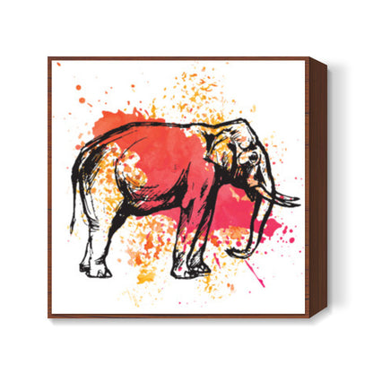 Painted Pachyderm | Lotta Farber Square Art