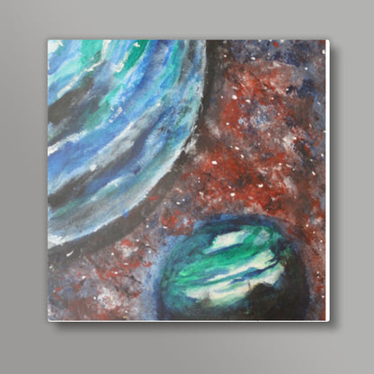Planets @srijanas Square Art Prints
