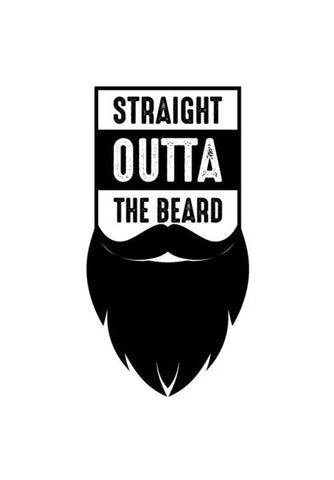 PosterGully Specials, Straight Outta The Beard Wall Art