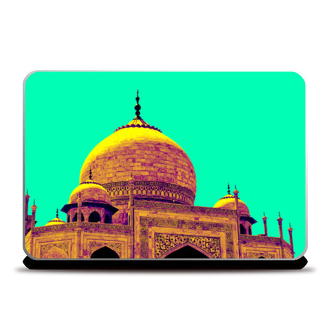 Candy coloured Taj Mahal Laptop Skins